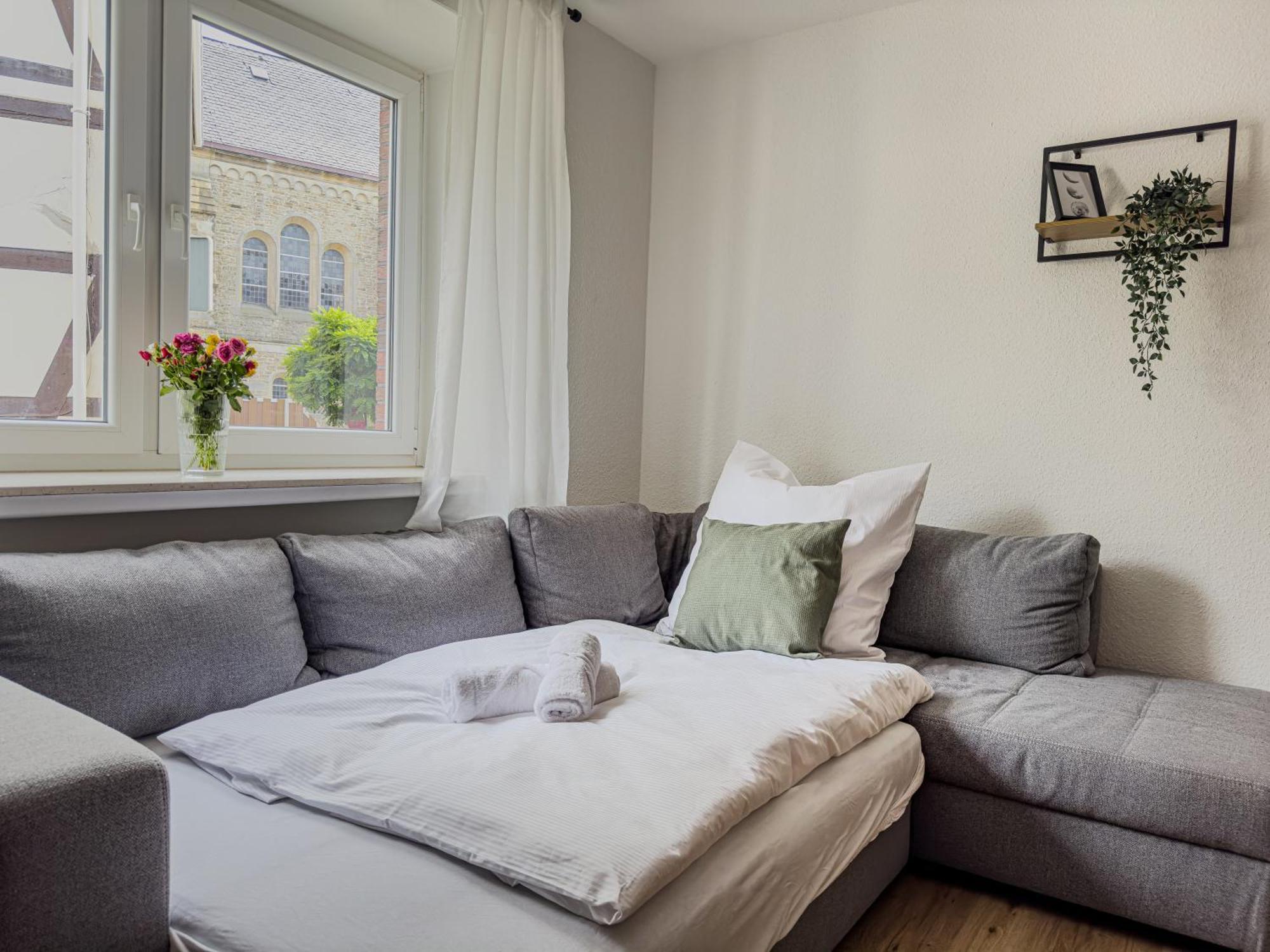 Homelystays Stilvolles Apartment An Der Kirche Lemförde Esterno foto